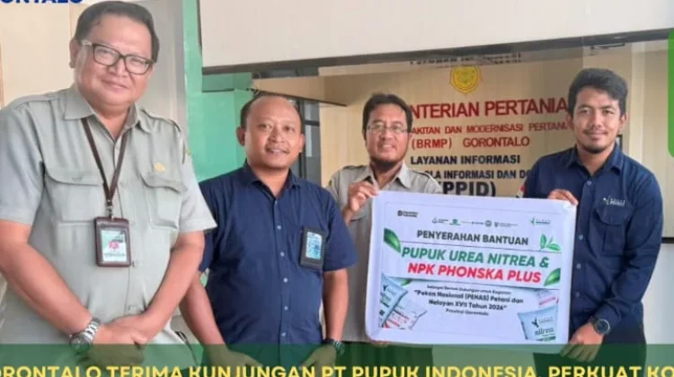 BRMP Gorontalo dan Pupuk Indonesia Perkuat Modernisasi Pertanian