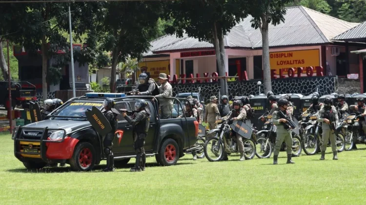 Jelang May Day 2026, Brimob Polda Gorontalo Latih Personel Anti Anarkis
