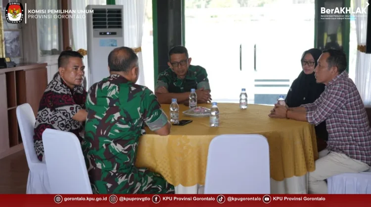 KPU Provinsi Gorontalo Bersama Korem Sinkronkan Data Pemiliih