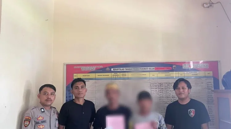 Polres Pohuwato Tahan 2 Tersangka Kasus PETI di Desa Bulangita Pohuwato