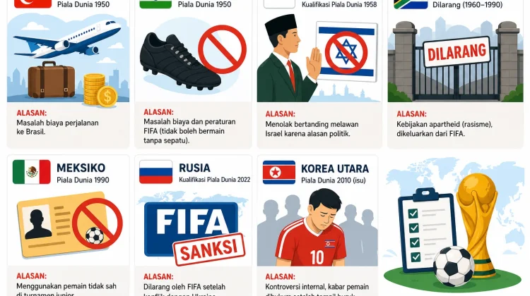 Negara Pernah Batal Ikut Piala Dunia, Ini Alasannya