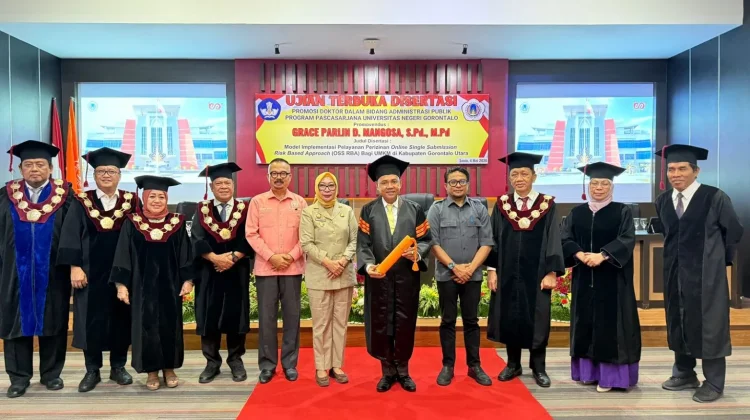 Ketua DPRD Provinsi Gorontalo Hadiri Sidang Terbuka Promosi Doktor di UNG