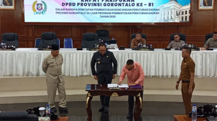 DPRD Gelar Rapat Paripurna Penetapan Ranperda di Luar Propemperda 2026