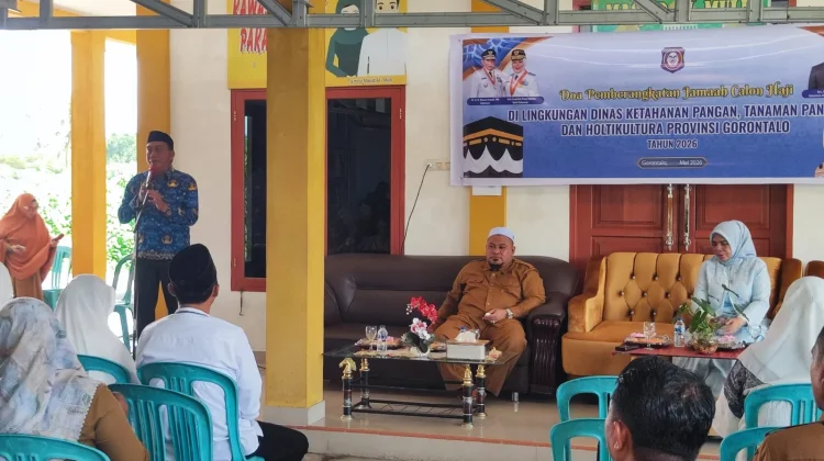 Doa Bersama Warnai Pelepasan 4  Jamaah Haji ASN Dinas KPTPH Gorontalo