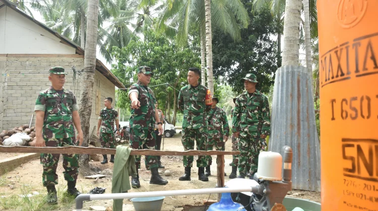 Tinjau Proyek TMMD di Boalemo, Danrem Tekankan Penguatan Koordinasi