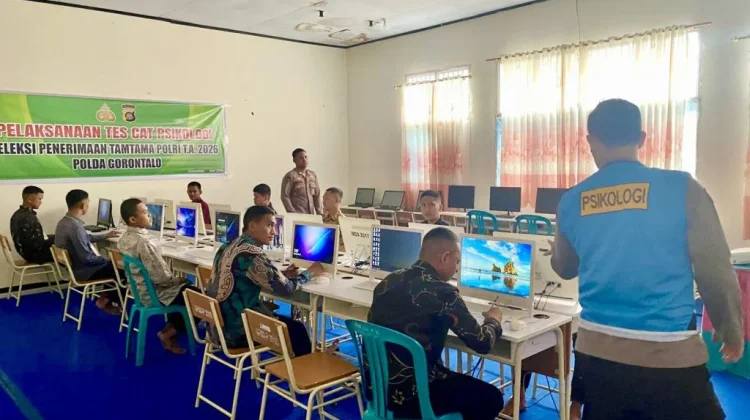 Seleksi Tamtama Polri Gorontalo Gunakan Tes CAT Psikologi