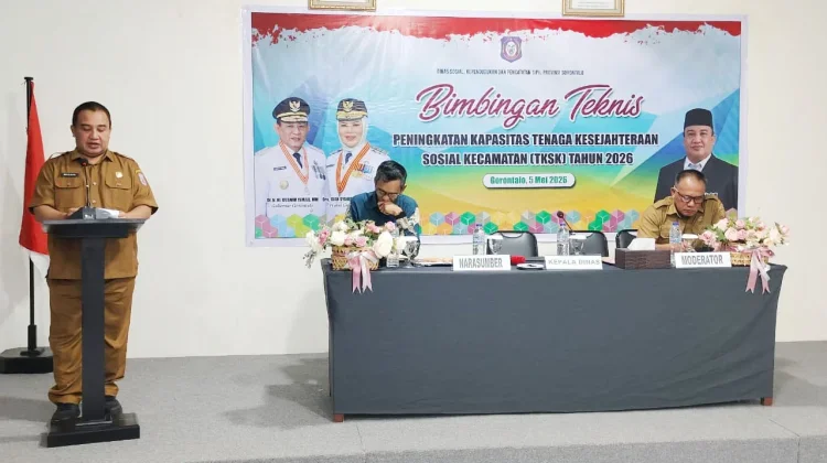 Dinsosdukcapil Provinsi Gorontalo Gelar Bimtek Peningkatan Kapasitas TKSK