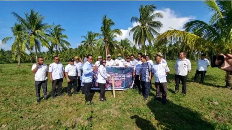 Wabup Gorut Tinjau Lokasi Pabrik Pakan di Tolongio