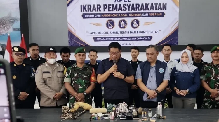 Lapas Gorontalo Gelar Ikrar Pemasyarakatan, Razia Kamar Hunian dan Tes Urine