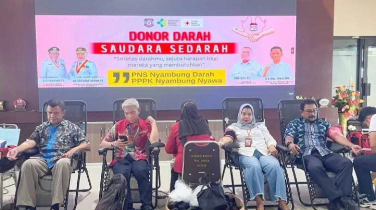 Donasi Darah “PNS Nyumbang Darah, PPPK Nyambung Nyawa” Himpun 75 Kantong