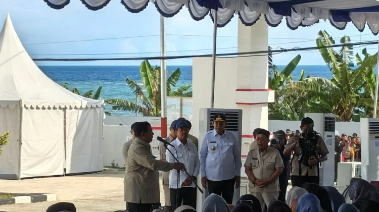 Presiden Prabowo Tinjau Kampung Nelayan Merah Putih di Leato Gorontalo