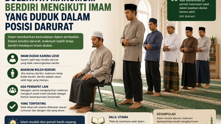 Bolehkah Imam pada posisi duduk? Simak penjelasannya