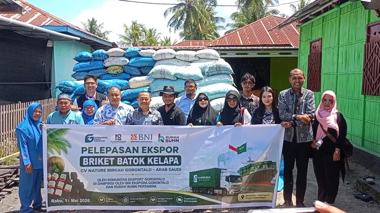 CV. Nature Birkah Kirim Bahan Baku Produksi Briket menuju Arab Saudi