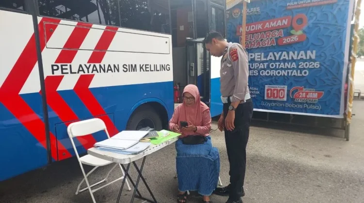Ditlantas Polda Gorontalo Hadirkan Layanan SIM Keliling