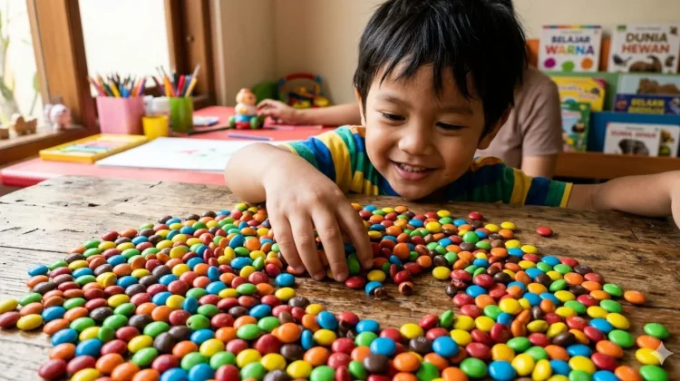 Permen Coklat Warna-Warni, Kenapa Anak-Anak Sulit Berhenti Memakannya