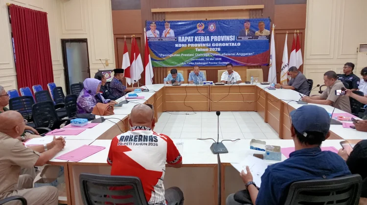 KONI Provinsi Gorontalo Gelar Raker Bahas Program Kerja