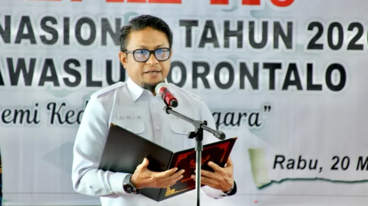 Pimpin Upacara Harkitnas ke-118, Ketua Bawaslu Gorontalo Ajak Jaga Tunas Bangsa