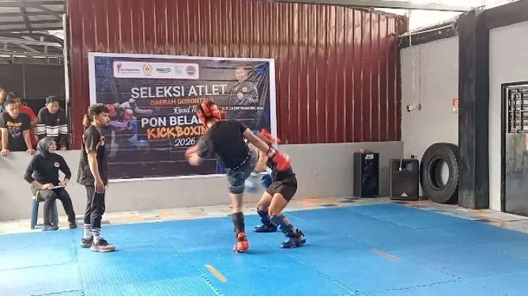 Pengurus Kickboxing Provinsi Gorontalo Gelar Seleksi Atlet PON Beladiri 2026