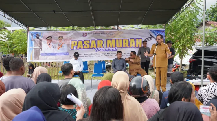 Pemprov Gorontalo Gelar Pasar Murah Bersubsidi di Libuo