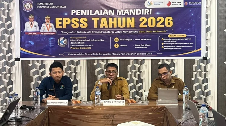 Penilaian Mandiri EPSS 2026 Pemprov Gorontalo Raih Nilai 3,30