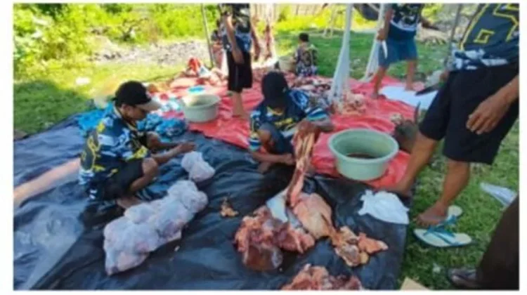 Tiga Ekor Sapi Disembelih BKAD Provinsi Goorntalo