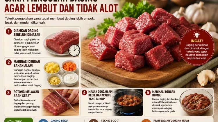 Jangan Langsung Direbus, Ini Cara Mengolah Daging agar Empuk dan Tidak Alot