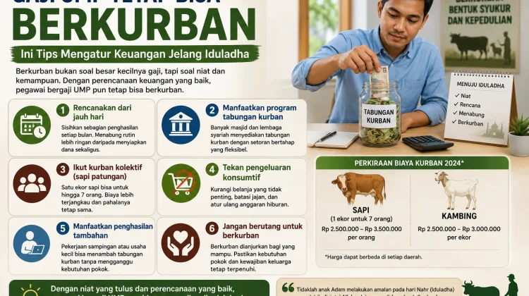 Gaji UMP Tetap Bisa Berkurban, Ini Tips Mengatur Keuangan jelang Iduladha