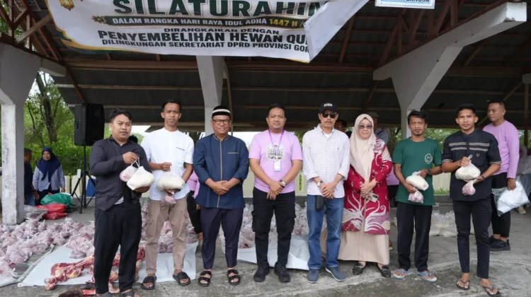 Setwan Provinsi Gorontalo Sembelih 10 Ekor Sapi