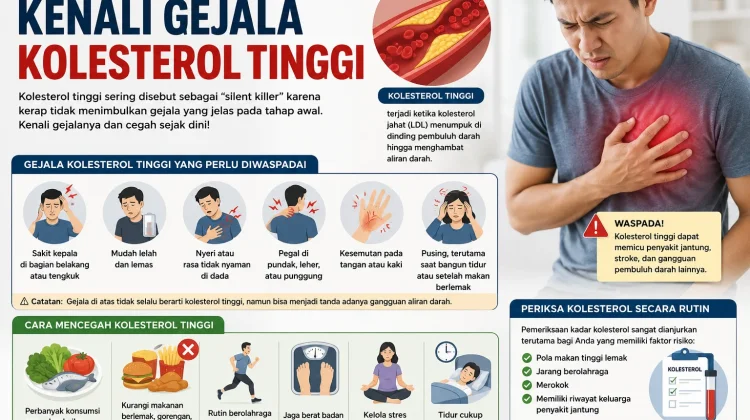 Kenali Gejala Kolesterol Tinggi sebelum Memicu Penyakit Serius