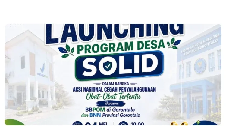 BPOM Gorontalo Luncurkan Desa Solid Cegah Penyalahgunaan Obat