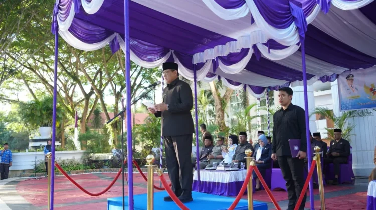Jadi Inspektur Upacara, Gusnar Serukan Pengamalan Nilai Pancasila