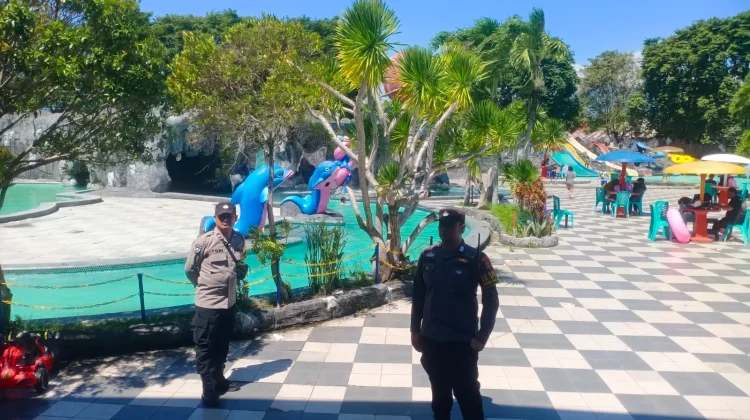 Hari Libur, Polsek Kota Selatan Patroli di Kawasan Wisata GBC Water Boom
