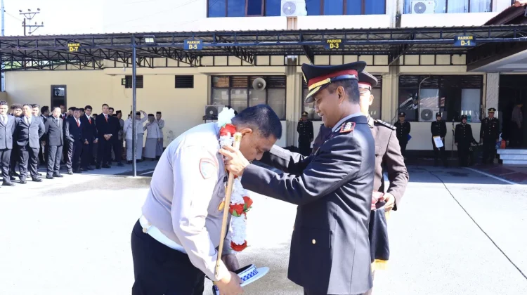 Polresta Gorontalo Kota Lepas Kasatlantas AKP Abubakar Karim yang Purna Tugas