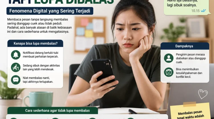 Fenomena kebiasaan lupa balas pesan