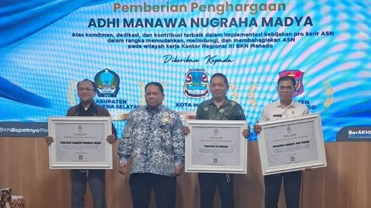 Kebijakan Pro ASN Bone Bolango Sabet Penghargaan Adhi Manawa Nugraha Pratama