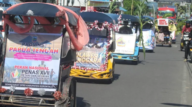 Pemkab Gorontalo Gelar Konvoi Nusantara Sambut Penas KTNA ke-17