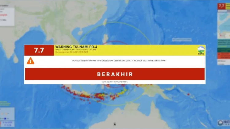 BMKG Akhiri Peringatan Dini Tsunami di Pesisir Utara Gorontalo