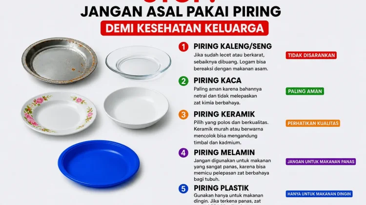 Pilih Piring Aman untuk Kesehatan