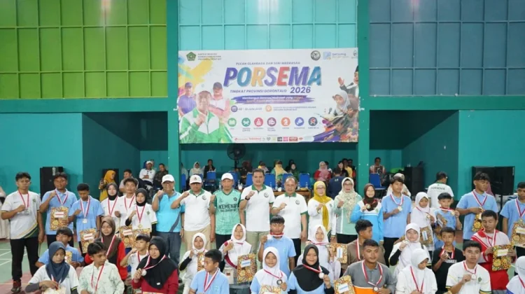 Porsema I Gorontalo Ditutup, Juara Dapat Jalur Prestasi ke Madrasah Unggulan