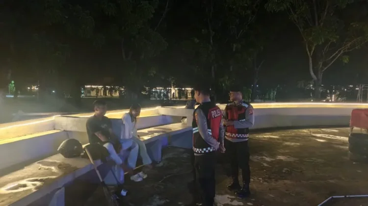 Samapta Polres Gorontalo Utara Gelar Patroli Malam, Sasar Titik Rawan