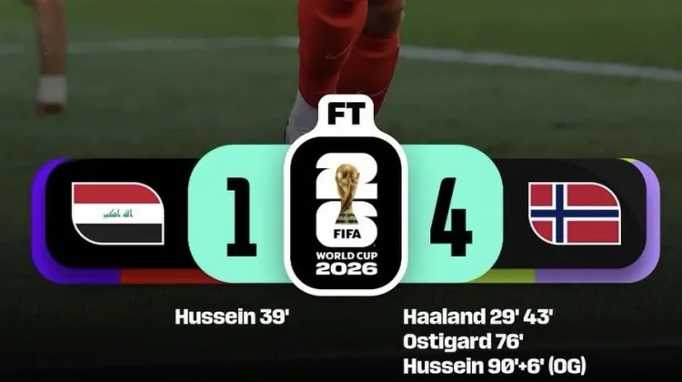 Irak Tumbang 1-4 dari Norwegia, Jadi Wakil Asia Pertama yang Kalah