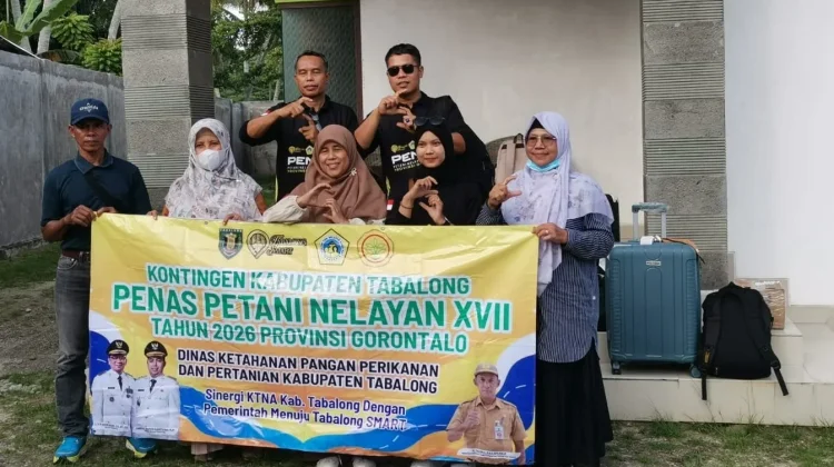 Diskominfo Kabgor Sambut Kedatangan Peserta Penas KTNA Asal Kalsel