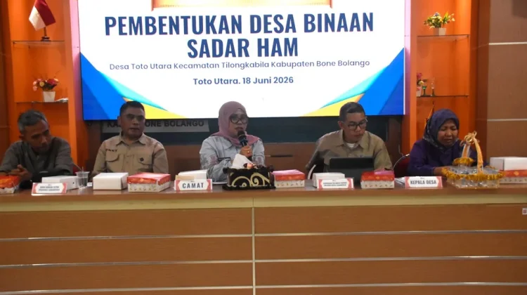 Desa Toto Utara Bone Bolango Bersiap jadi Percontohan Desa Sadar HAM