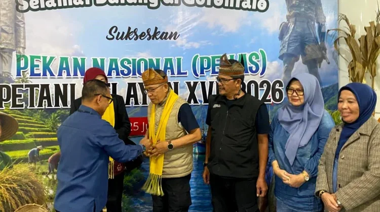 Kadis Kominfotik Gorontalo Sambut Kontingen PENAS Provinsi Riau