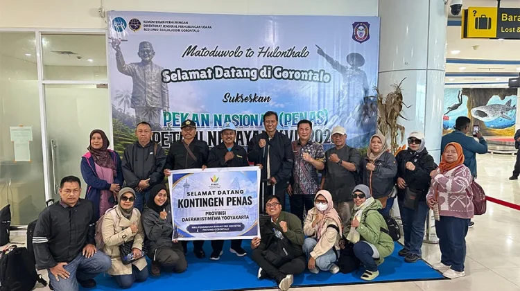Datang Bergelombang, Kontingen PENAS XVII DI Yogyakarta Disambut Hangat Biro PBJ