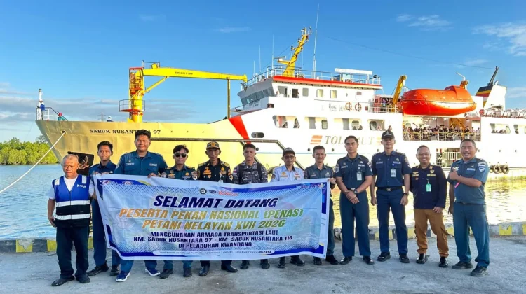 Peserta PENAS  Kalimantan Utara Tiba di Gorontalo Lewat Pelabuhan  Kwandang
