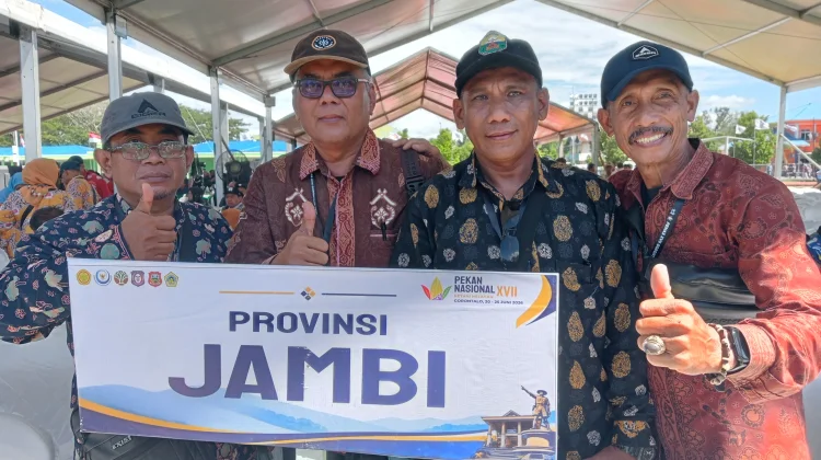 Peserta Penas Enam Hari Perjalan dari Jambi menuju Gorontalo