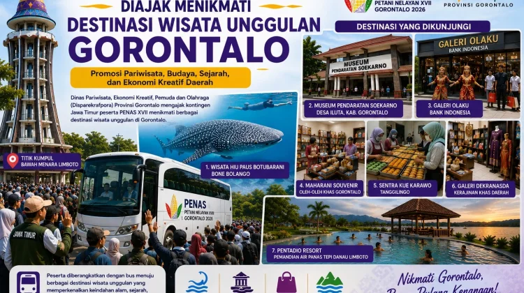Ribuan Peserta PENAS XVII Disuguhi Aneka Wisata di Gorontalo