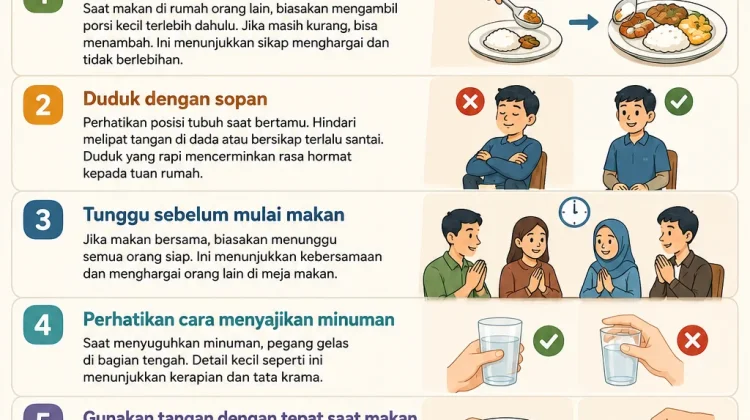 Menjaga Etika Saat Bertamu dan Makan Bersama