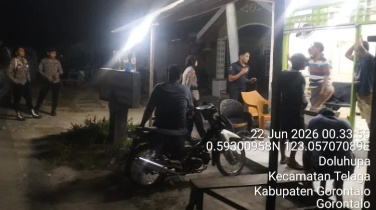 Respons Call Center 110, Polres Gorontalo Hentikan Aktivitas Judi